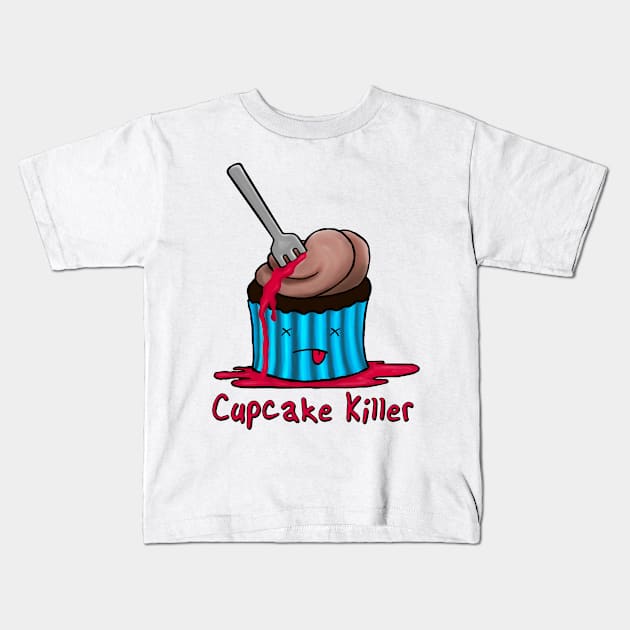 Cupcake Killer Kids T-Shirt by TheBlueNinja